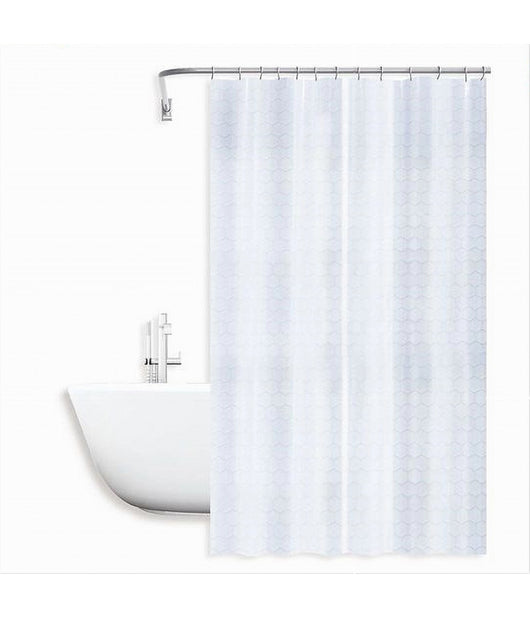 Tenda Per Doccia Vasca Da Bagno Effetto 3d A Nido D'ape 240x200cm 12 Ganci 87602         