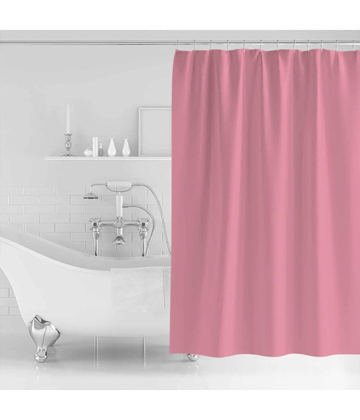 Tenda Per Doccia Vasca Da Bagno Impermeabile Peva 12 Ganci Rosa 180x200cm 52145         