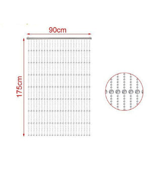 Tenda Per Porta A Fili Con Perline Tonde Con Supporto 90x175cm Moschiera 2002912         