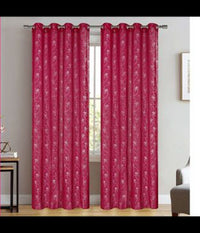 Tenda Tullia Cuori Pannello Singolo 8 Borchie Porta Finestra Bastone 140x280 Cm         