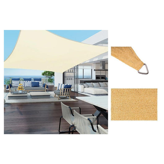 Trade Shop - Tenda Vela Ombreggiante Parasole Da Esterno Terrazze Giardino Patio Quadrata 5 X 5 Mt -