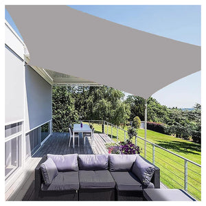 Trade Shop - Tenda Vela Ombreggiante Parasole Da Esterno Terrazze Giardino Patio Quadrata 5 X 5 Mt -