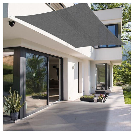 Trade Shop - Tenda Vela Ombreggiante Parasole Da Esterno Terrazze Giardino Patio Rettangolare 3x4 Mt -