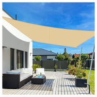 Trade Shop - Tenda Vela Ombreggiante Parasole Da Esterno Terrazze Giardino Rettangolare 2x3mt 6625046 -