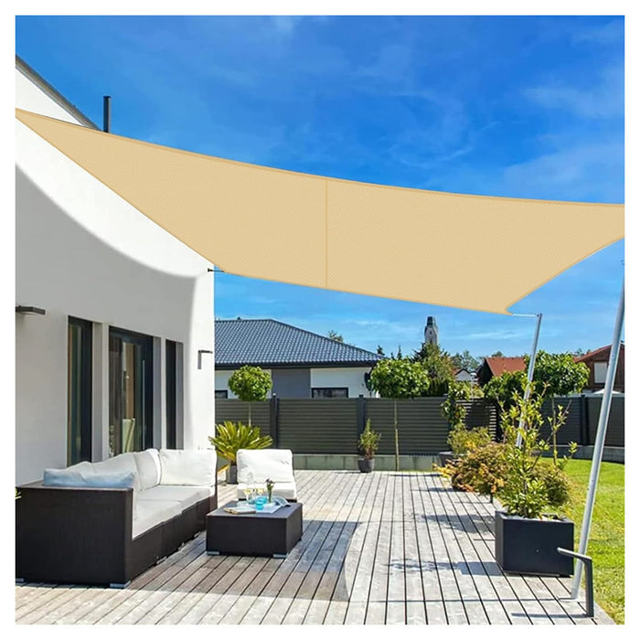 Trade Shop - Tenda Vela Ombreggiante Parasole Da Esterno Terrazze Giardino Rettangolare 2x3mt 6625046 -