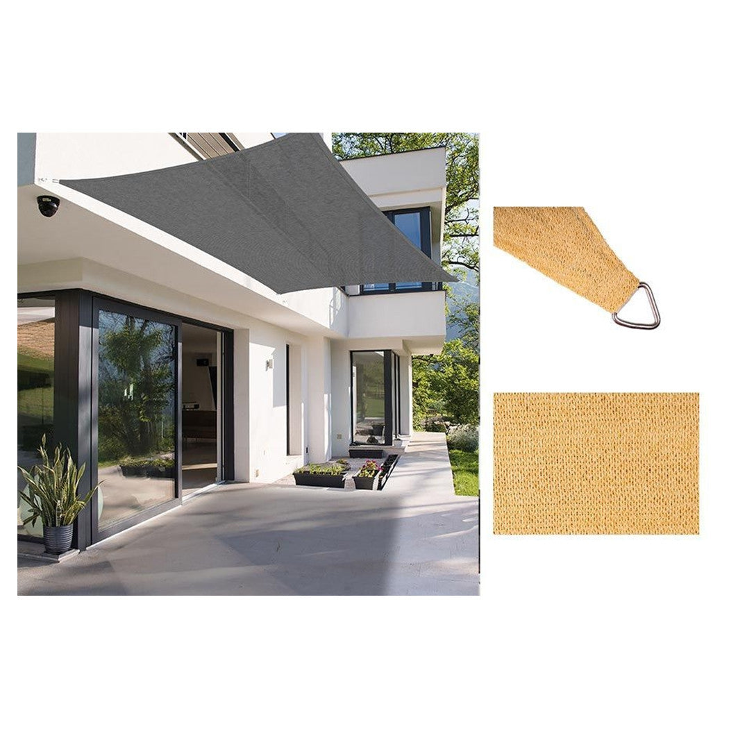 Trade Shop - Tenda Vela Ombreggiante Parasole Da Esterno Terrazze Giardino Rettangolare 2x3mt 6625046 -