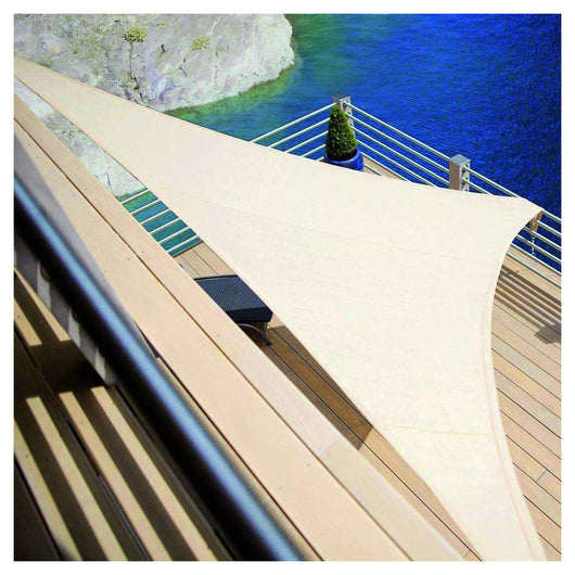Trade Shop - Tenda Vela Ombreggiante Parasole Da Esterno Terrazze Giardino Triangolare 4 X 4 X 4 Mt -