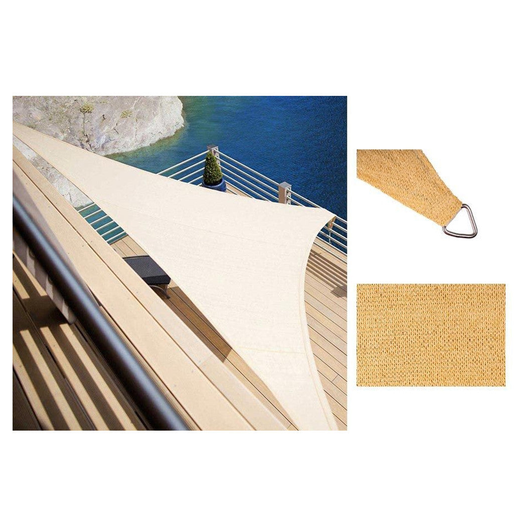 Trade Shop - Tenda Vela Ombreggiante Parasole Da Esterno Terrazze Giardino Triangolare 5x5x5mt 6625034 -