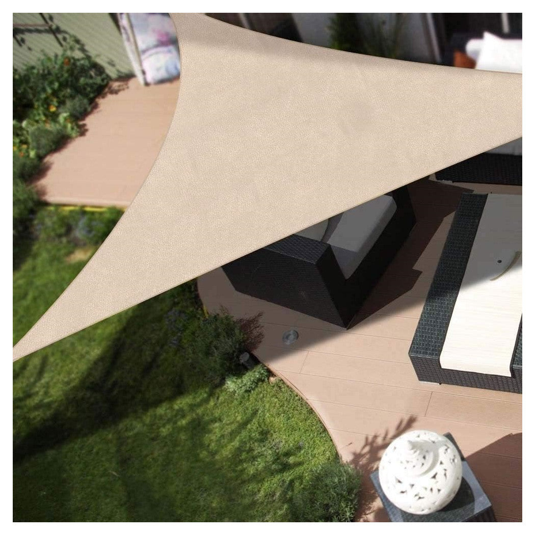 Trade Shop - Tenda Vela Ombreggiante Parasole Da Esterno Terrazze Giardino Triangolare 5x5x5mt 6625034 -