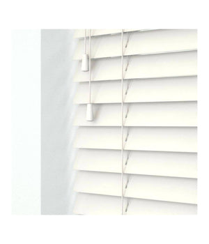 Tenda Veneziana Da Interno Casa Para Sole Effetto Legno Colore Bianco 120x175cm         