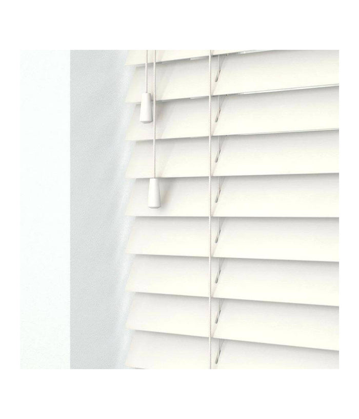 Tenda Veneziana Da Interno Casa Para Sole Effetto Legno Colore Bianco 200x175cm         