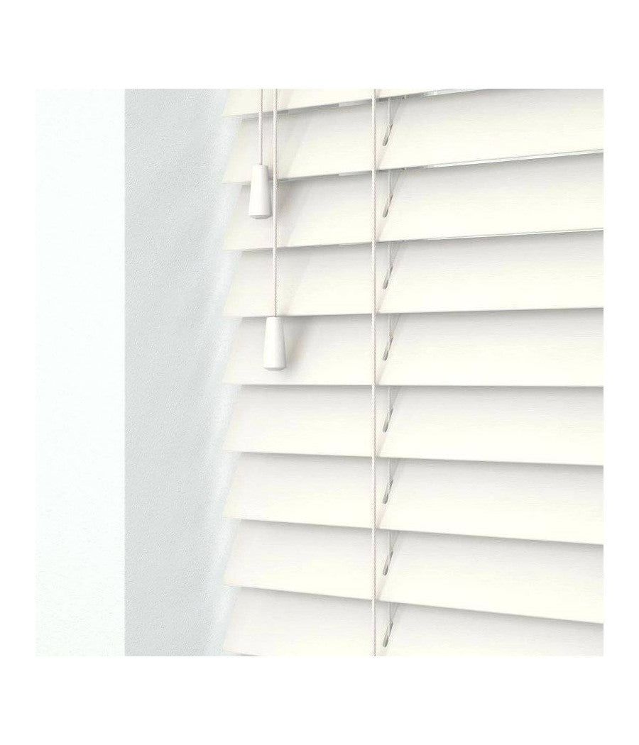 Tenda Veneziana Da Interno Casa Para Sole Effetto Legno Colore Bianco 60x175cm         