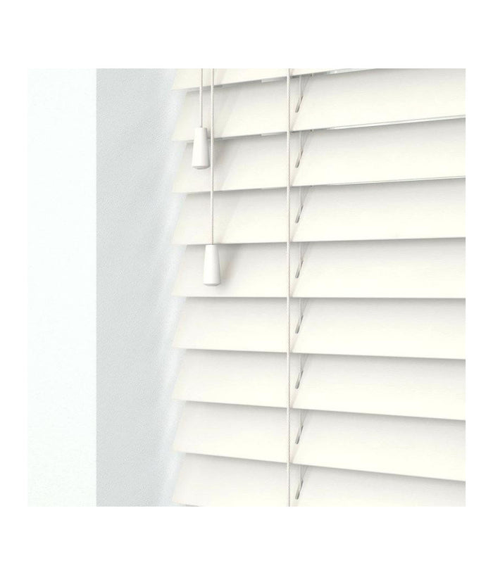 Tenda Veneziana Da Interno Casa Sole Effetto Legno Colore Bianco 100x160cm         