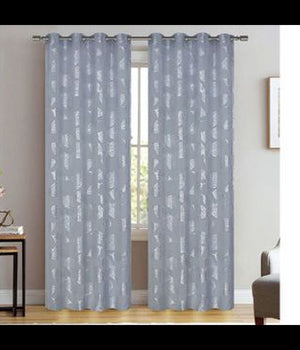 Tenda Zabty Cuori Pannello Singolo 8 Borchie Porta Finestra Bastone 140x280 Cm         