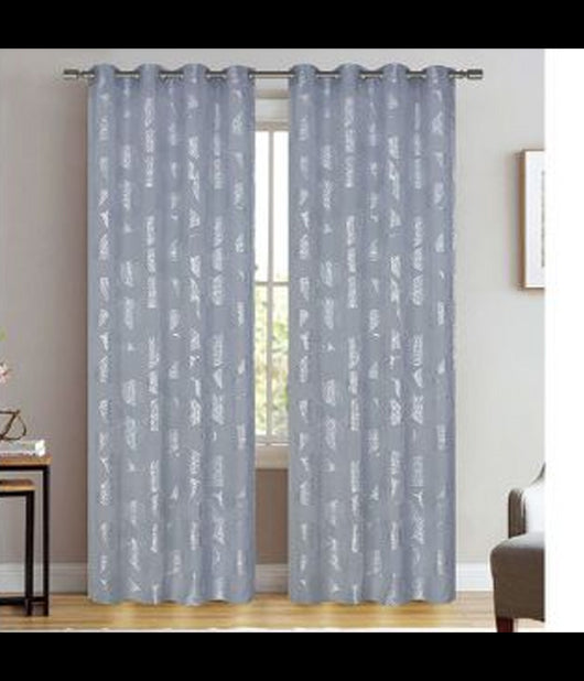 Tenda Zabty Cuori Pannello Singolo 8 Borchie Porta Finestra Bastone 140x280 Cm         