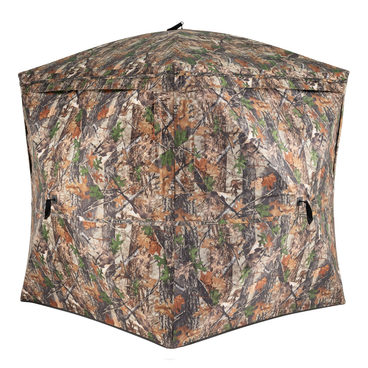 Tenda mimetica per caccia con vista a 270¡ã da terra pop-up per 2-3 persone, Tenda con porta magnetica silenziosa-Tende