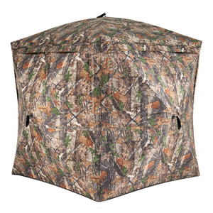 Tenda mimetica per caccia con vista a 270¡ã da terra pop-up per 2-3 persone, Tenda con porta magnetica silenziosa-Tende