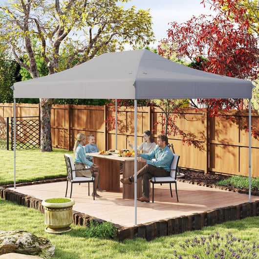 Tenda pop-up per impieghi gravosi con fori di drenaggio borsa con ruote, Tenda facile installazione Grigio-Gazebo