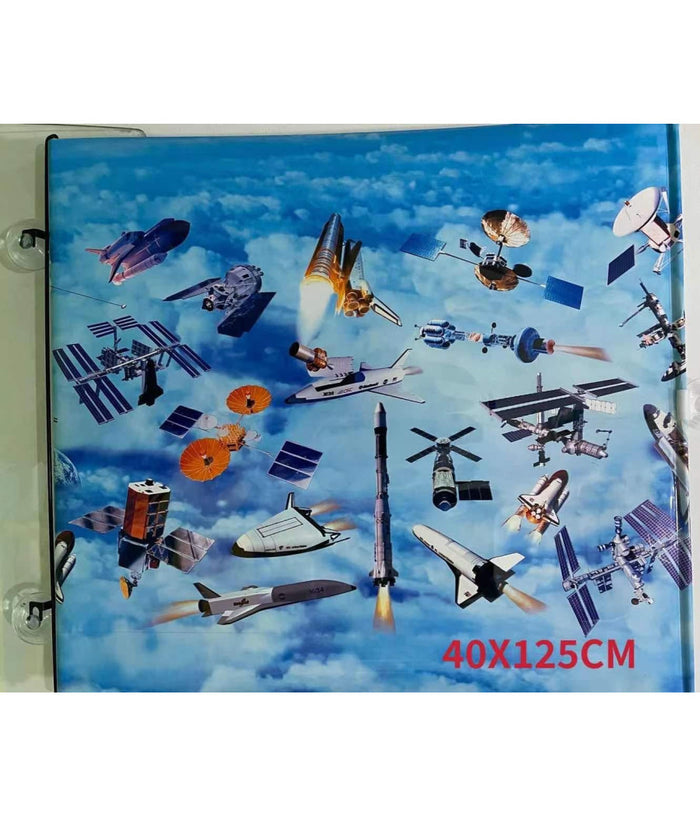 Tendina Parasole A Rullo 40 X 125 Cm Tema Spazio Per Auto Finestrini Parabrezza         