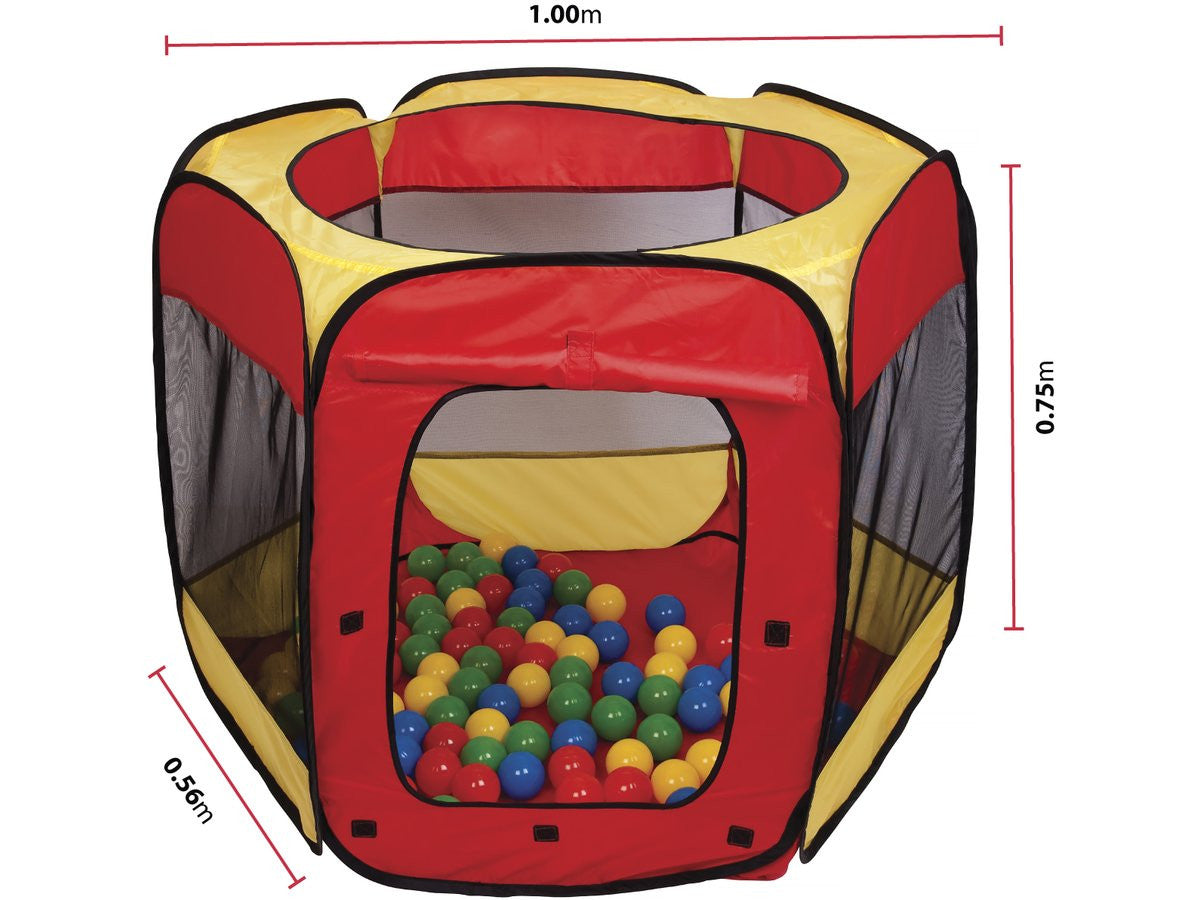 Tenda per palline con 100 palline incluse