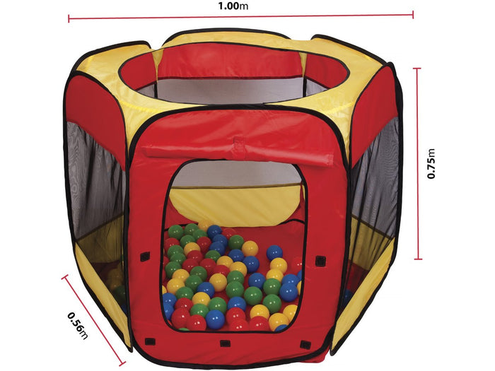 Tenda per palline con 100 palline incluse