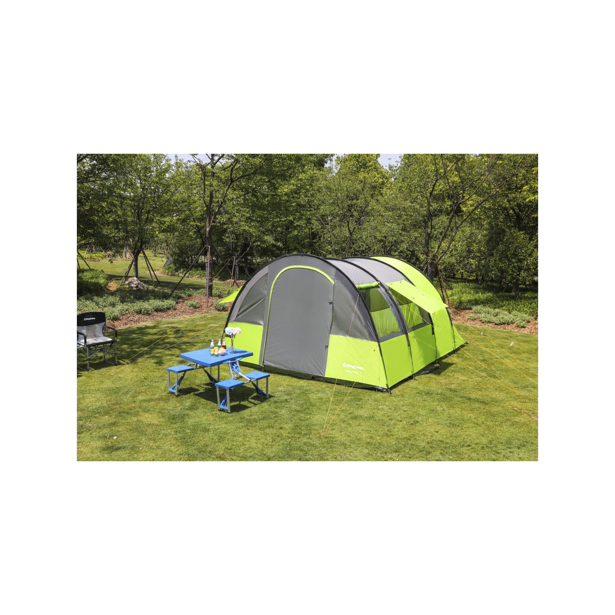 Tenda da campeggio familiare Sorrento 4 posti - KingCamp - Dimensioni: 480 x 340 x 200 cm