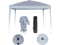Gazebo da giardino pieghevole "Svetlana 4" - 12 m² - 3 x 4 m - Bianco
