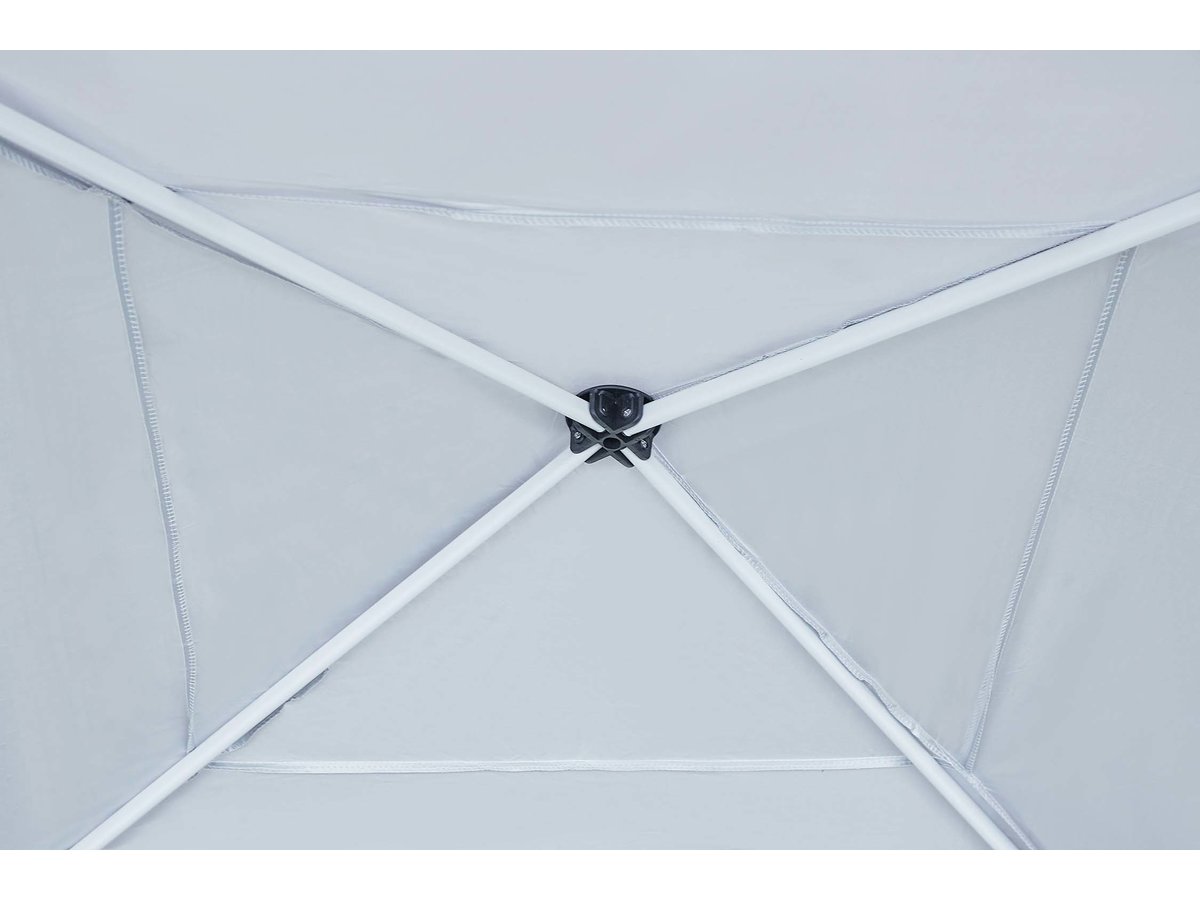 Gazebo da giardino pieghevole "Svetlana 4" - 12 m² - 3 x 4 m - Bianco