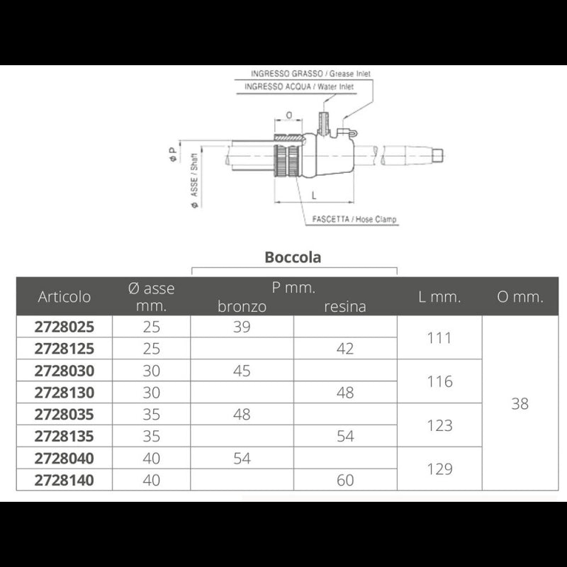 TENUTA RMTA Ø MM.35 ORO