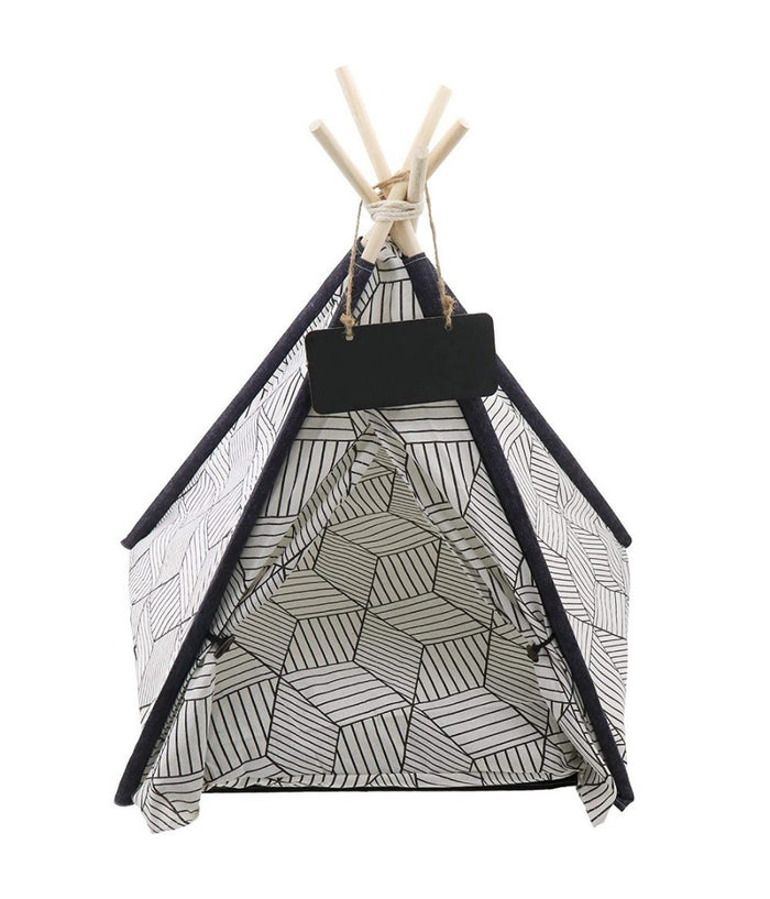 Tepee Letto Cuscino Lavagna Rimovibile Lavabile Portatile Per Animali 50x50x70cm         