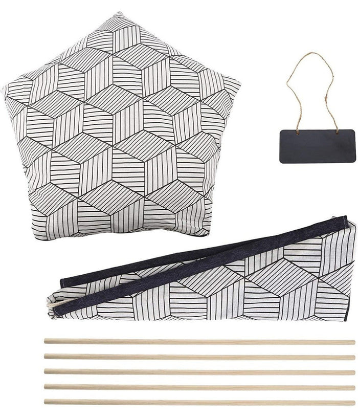 Tepee Letto Cuscino Lavagna Rimovibile Lavabile Portatile Per Animali 50x50x70cm         