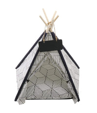 Tepee Letto Cuscino Lavagna Rimovibile Lavabile Portatile Per Animali 60x60x90cm         