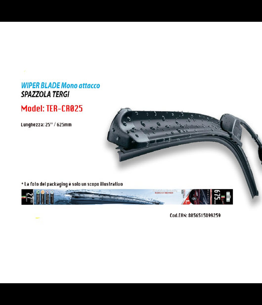 Tergicristallo Morbido Spazzola Ricambio Per Auto Maxtech Da 25" Ter-cr025         