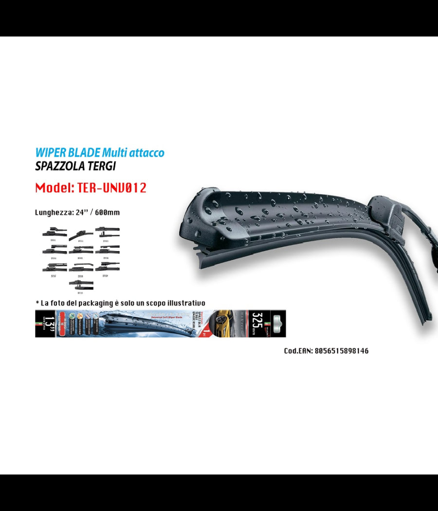 Tergicristallo Universale Ricambio Per Auto Maxtech Da 24" Ter-unv012         