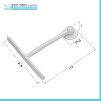 Tergivetro doccia bianco in plastica antigraffio con ventosa Spring