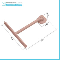 Tergivetro doccia rosa in plastica antigraffio con ventosa Spring