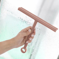 Tergivetro doccia rosa in plastica antigraffio con ventosa Spring