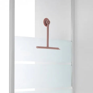 Tergivetro doccia rosa in plastica antigraffio con ventosa Spring