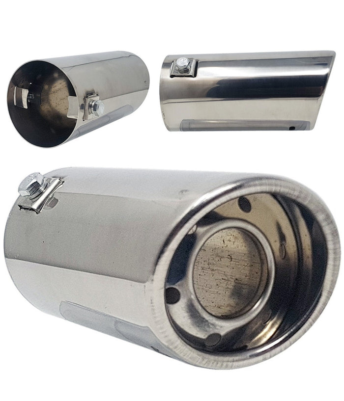 Terminale Marmitta Auto Tubo Scarico Ovale Cromato Lm 76342 Dr         