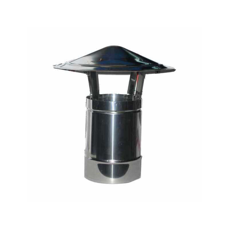 Terminale Parapioggia Inox 15 Ala