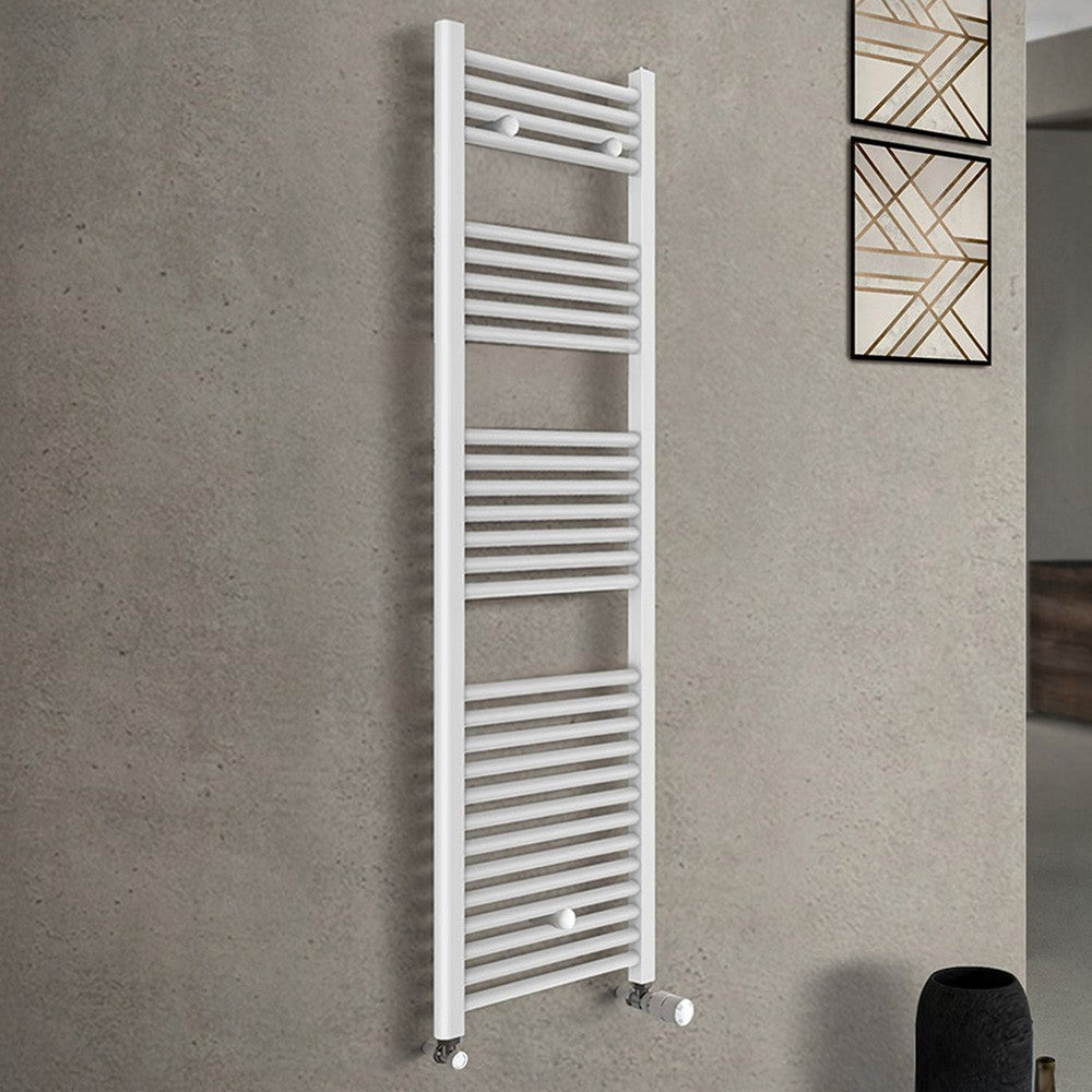 Termoarredo bagno bianco L 50x150 interasse 45 cm