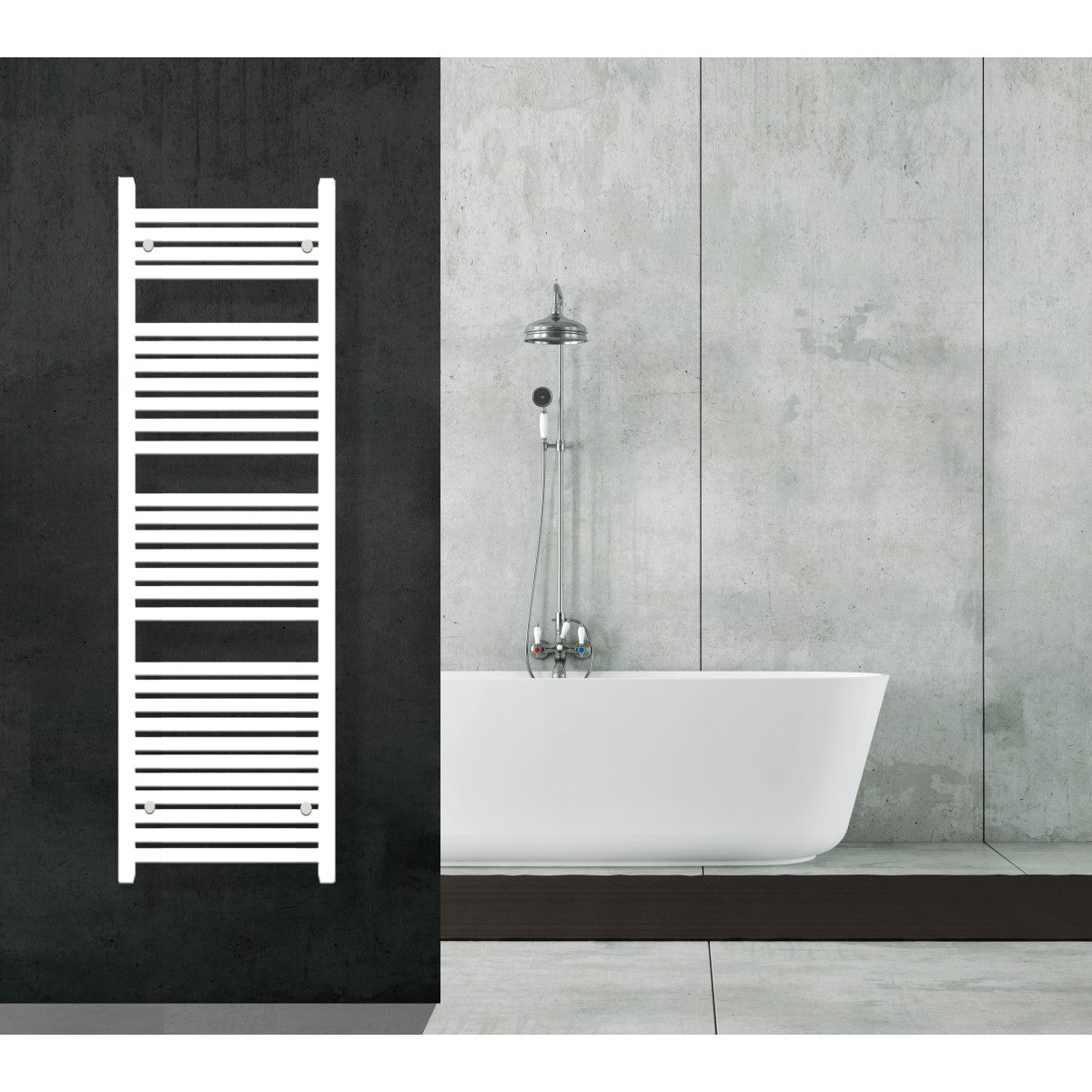 Scaldasalviette termoarredo 150x50 bianco interasse 45 cm idraulico