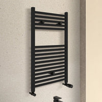 Termoarredo scaldasalviette 500x770 nero opaco con interasse 45 cm