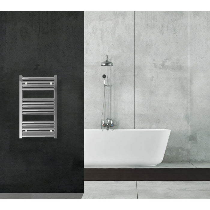 Scaldasalviette termoarredo 80x45 cromato interasse 40 cm idraulico