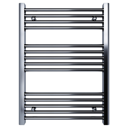 Scaldasalviette termoarredo 80x55 cromato interasse 50 cm idraulico