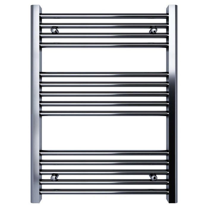 Scaldasalviette termoarredo 80x55 cromato interasse 50 cm idraulico