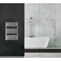 Scaldasalviette termoarredo 80x55 cromato interasse 50 cm idraulico