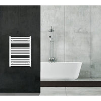 Scaldasalviette termoarredo 80x60 bianco interasse 55 cm idraulico