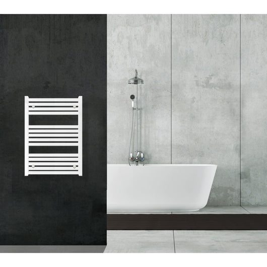 Scaldasalviette termoarredo 80x60 bianco interasse 55 cm idraulico