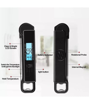 Termometro Da Cucina Digitale Con Sonda Alimenti Bevande -50° A 300° C Tp-660         